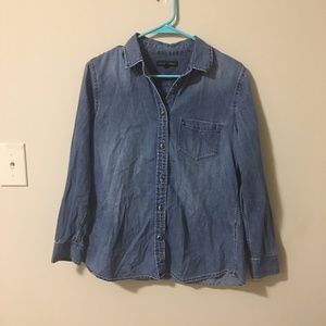 Petite Denim Button Down